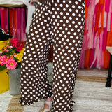 Dot To Dot Pants - Brown