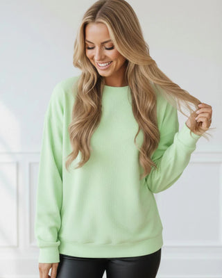 Cloud Gazing Sweatshirt - Neon Lime PREORDER