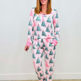 Pink Tree PJ Set - PREORDER