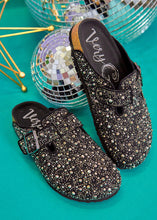 Load image into Gallery viewer, Betsy Rhinestone Mules by Very G - Black - FINAL SALE
