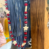Red Beaded Star Necklace