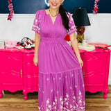 Berry Meadow Maxi Dress - FINAL SALE