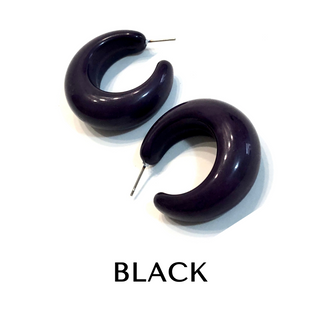 Lucille Lucite Hoop Earrings