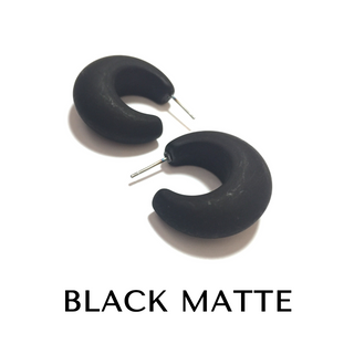 black snail shell hoops