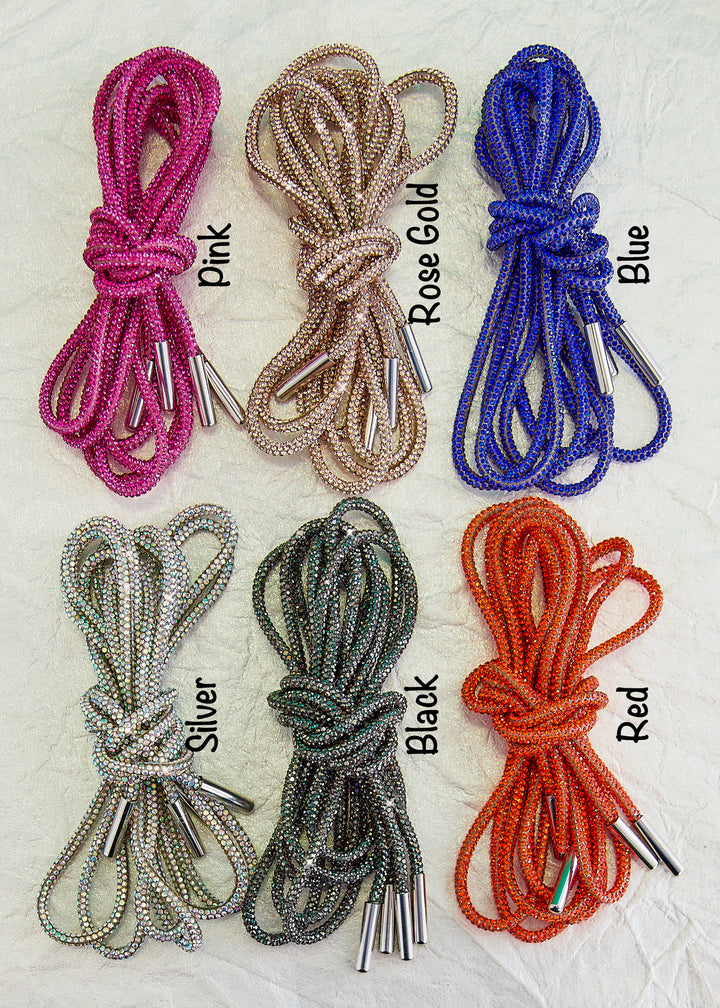 Bosuk Bling Shoe Laces - 7 Colors - Final Sale Orange