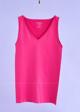 Gracie Butter Soft Seamless Tank - Hot Pink - FINAL SALE