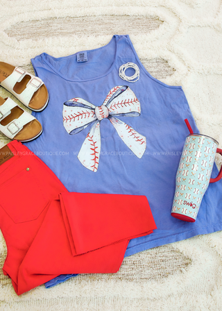 Baseball Bow Graphic Tee or Tank
