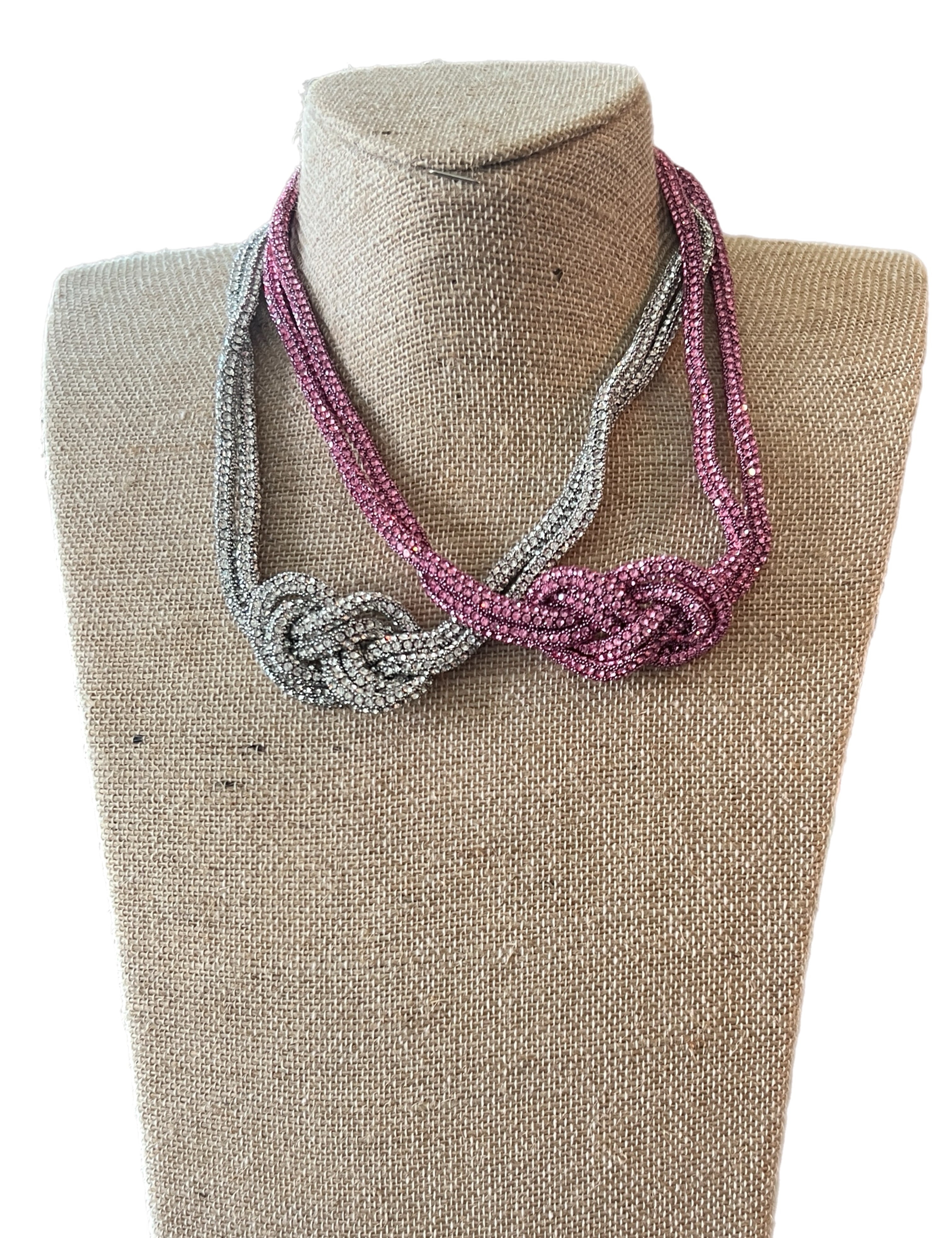 ATG Crystal Knot Necklaces