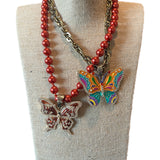 ATG Crystal Butterfly Necklaces
