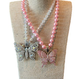 ATG Crystal Butterfly Necklaces