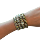 ATG Crystal Gold Stretch Bracelets