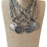 ATG Crystal Coin Necklaces