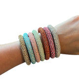 ATG Crystal Tube Stretch Bracelets