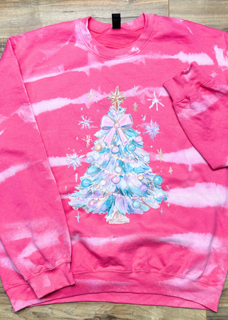 Bleached Christmas Tree Sweatshirt