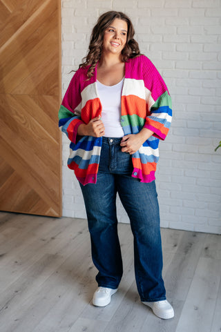 Bold Flirt Button Down Cardigan - MONDAY MAGIC