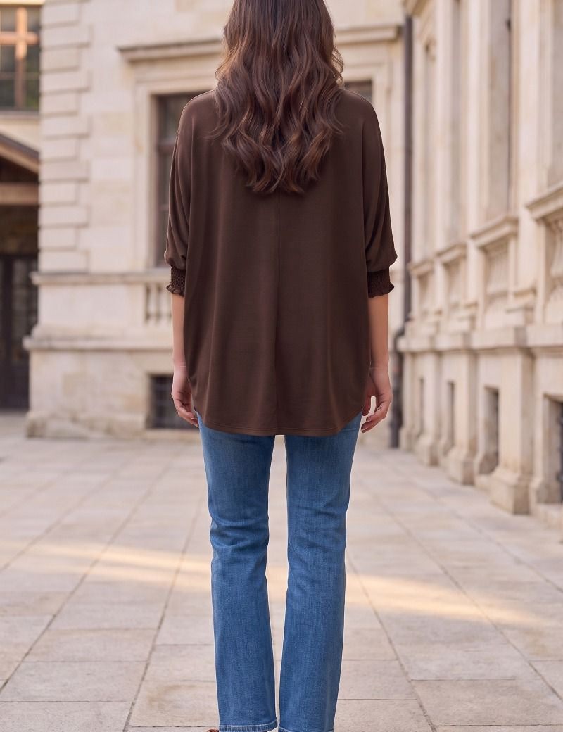 Pretty Little Detour Top - Chocolate