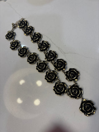 Gilded Rose Necklace (Gold or Silver)