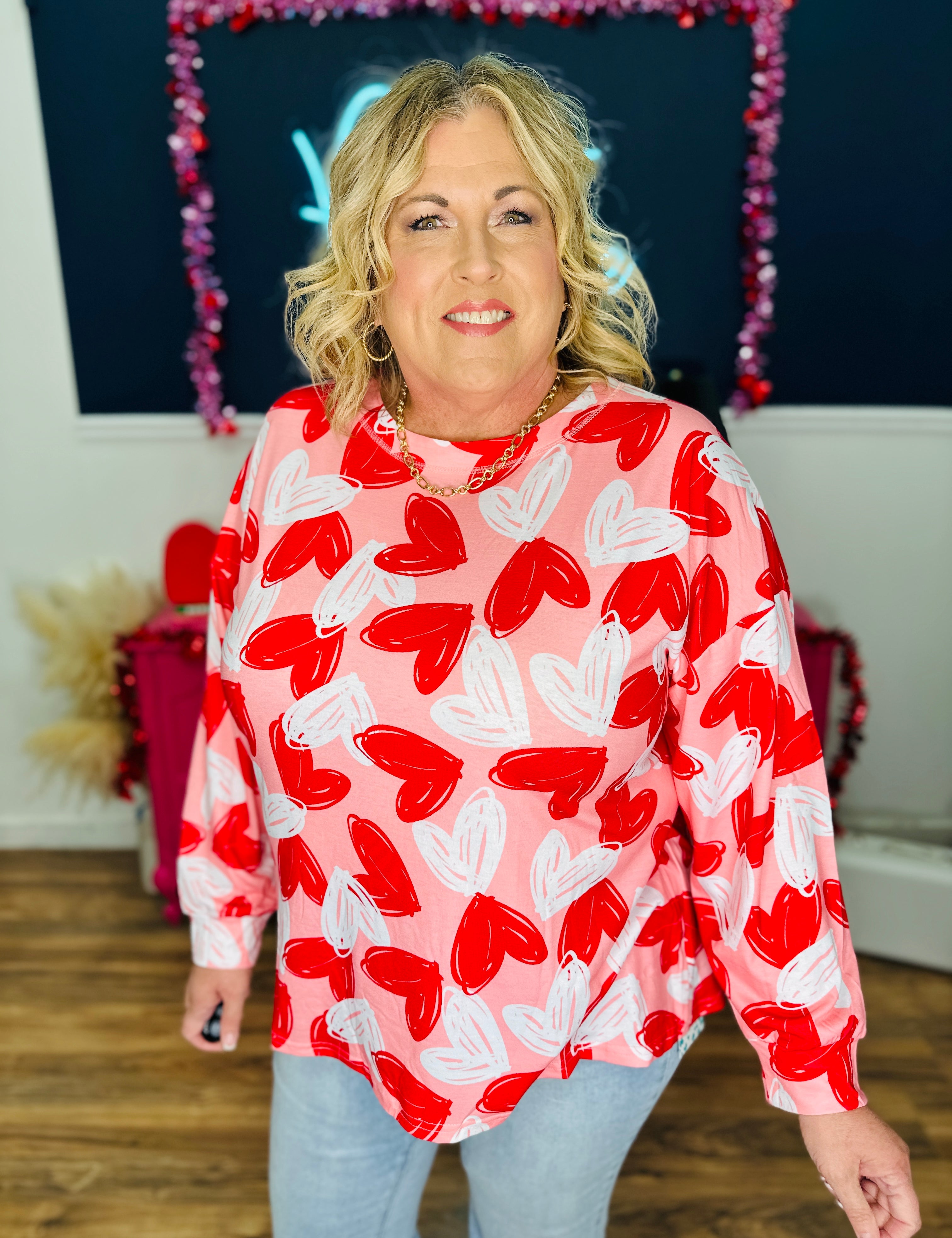 Fluttering Hearts Top - FINAL SALE