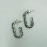 Crystal Rectangle Earrings - 2 colors