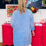 Blue Embroidery Jacket
