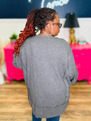 Long Sleeve Top - H Charcoal