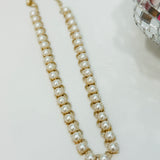 Multicolored Necklace - Gold/Pearl