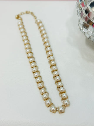Multicolored Necklace - Gold/Pearl