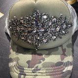 Sandra Ling Crystal Star Camo Cap - CIJ 100