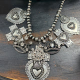Sacred Heart Silver Necklace