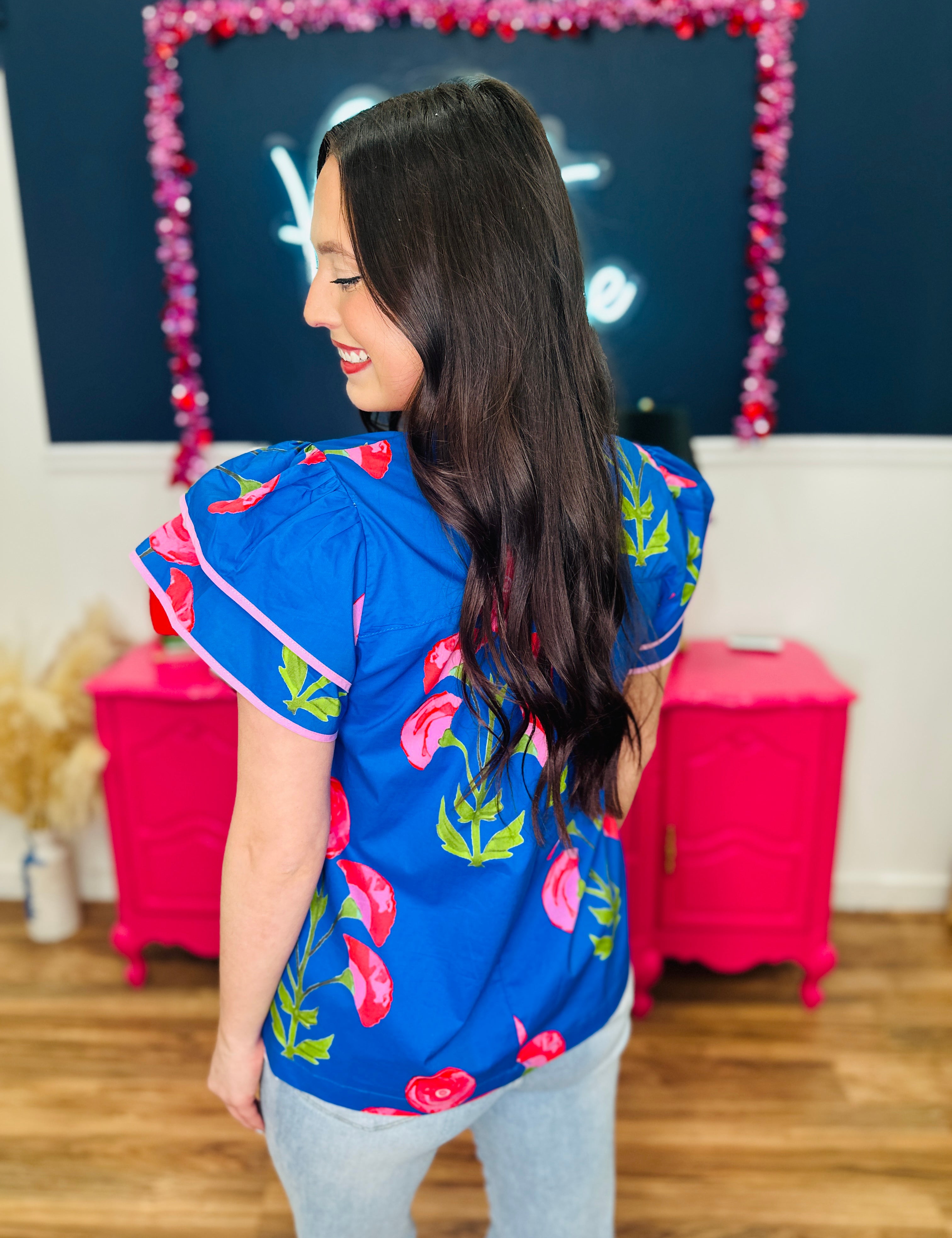 April Petals Top - FINAL SALE
