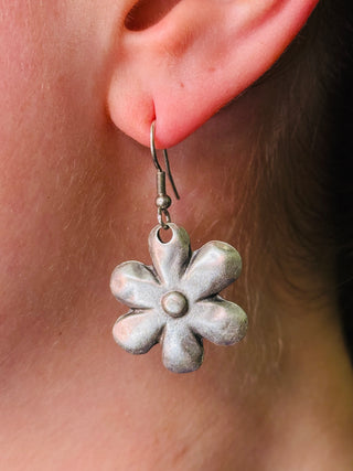 Classic Floral Zinc Earrings