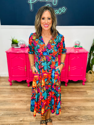 Jet To The Tropics Dress