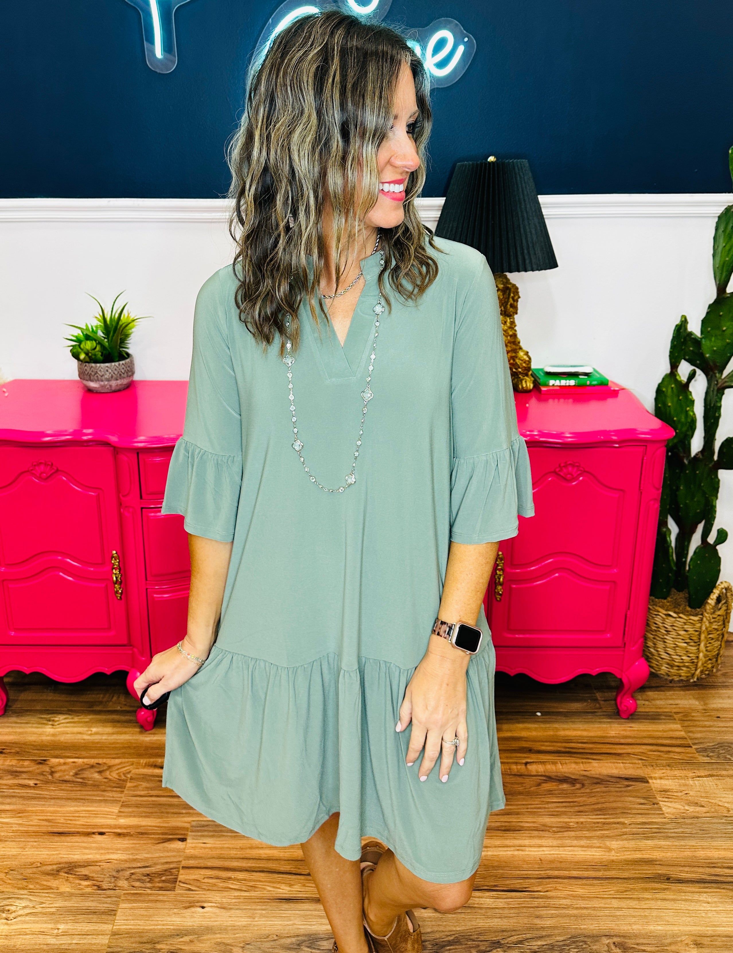 Dear Scarlett Lizzy Sunday Dress - Pistachio