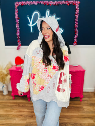 Floral Rush Hooded Top