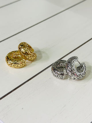 Maria Filigree Hoop Earrings - 2 Styles