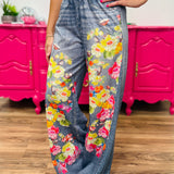 Botanic Blur Printed Faux Denim - LAST ONES FINAL SALE