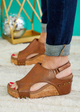 Load image into Gallery viewer, Carley Wedge Sandals by Corkys - Antique Bronze - ALL SALES FINAL

