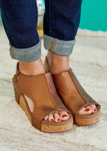 Load image into Gallery viewer, Carley Wedge Sandals by Corkys - Antique Bronze - ALL SALES FINAL
