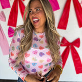Candy Hearts Mesh Top - PREORDER - FINAL SALE