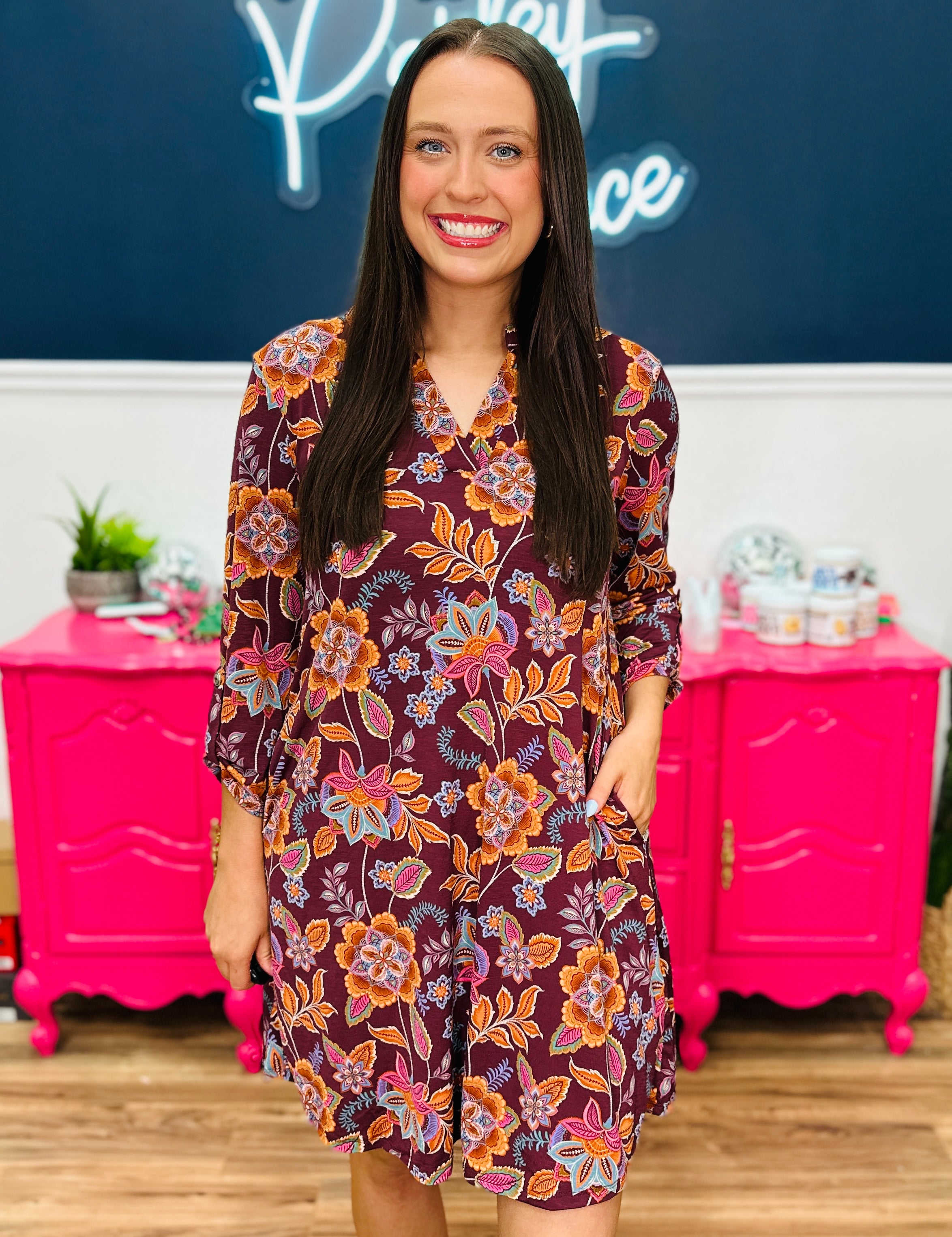 Lucky To Be Here Dress - LAST ONES FINAL SALE
