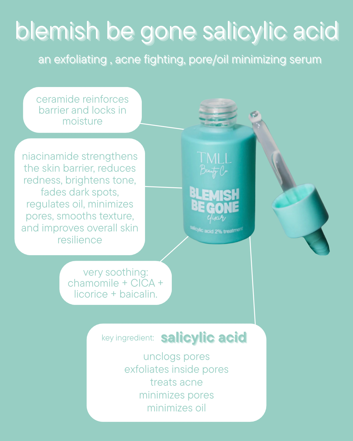 TMLL Skin Candy Blemish Be Gone Salicylic Acid Serum - PREORDER