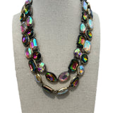 ATG Volcano/AB Crystal Necklaces #104 - Preorder