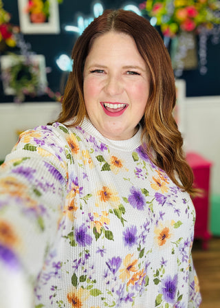 Gentle Days Top - White Floral