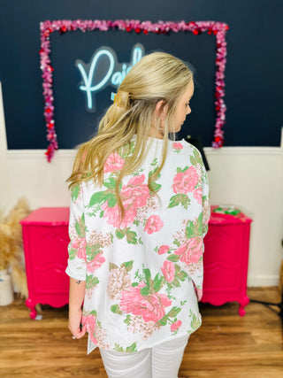 Relaxed In Romance Top - White