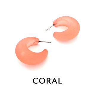 Chunky Snail Shell Hoop Earrings  - PREORDER