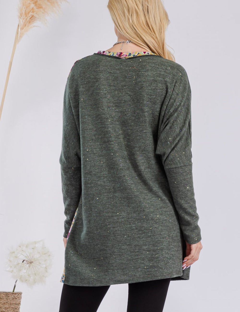 Reversed Overlock V-Neck Top