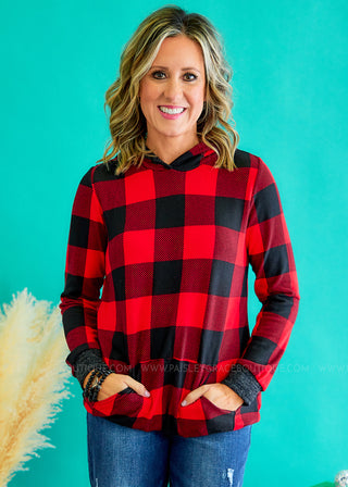 Signature Move Top - Red Plaid - FINAL SALE