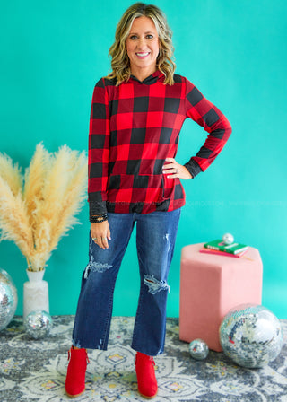 Signature Move Top - Red Plaid - FINAL SALE