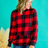 Signature Move Top - Red Plaid* FINAL SALE *