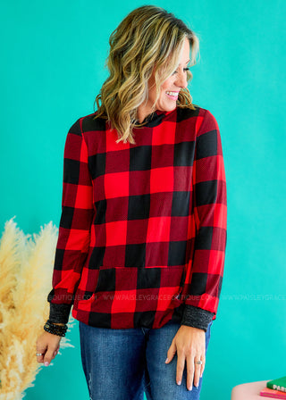 Signature Move Top - Red Plaid - FINAL SALE